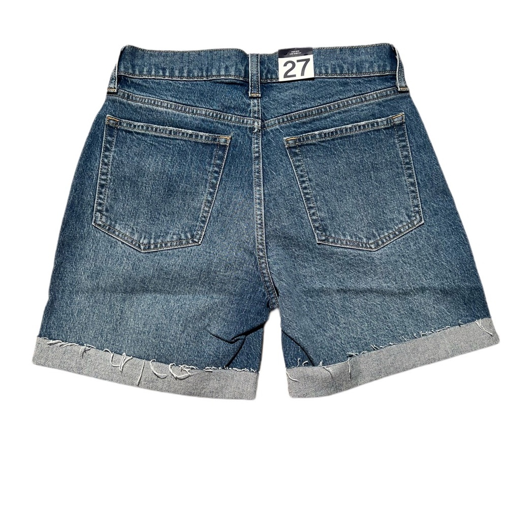 {GAP} “Cheeky Midi Short High Rise” Cuffed Hem Shorts - Picture 3 of 4